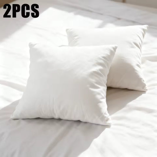 2 Decorative Pillows - 18“ x 18” Mattress Sofa Pillows - Everyday Home Pillow Inserts, Gifts for Family