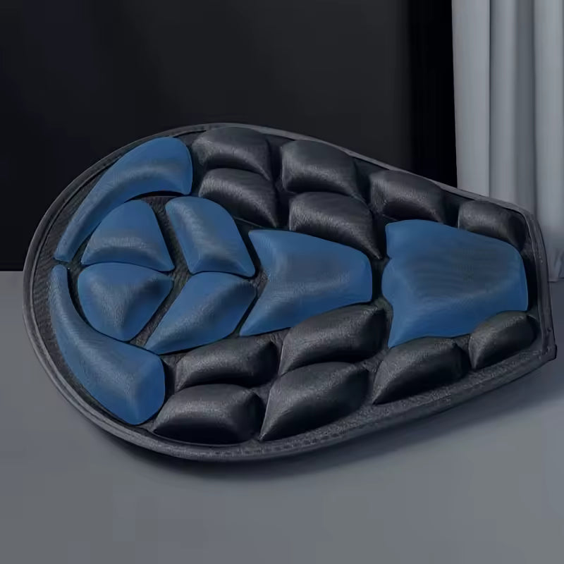 Bullhorn 3D Motorcycle Anti-Slip Wear-Resistant Seat Cushion, Universal Seat Cushion for Electric Motorcycles and Motorcycles, S