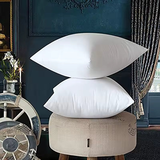 2 Decorative Pillows - 18“ x 18” Mattress Sofa Pillows - Everyday Home Pillow Inserts, Gifts for Family