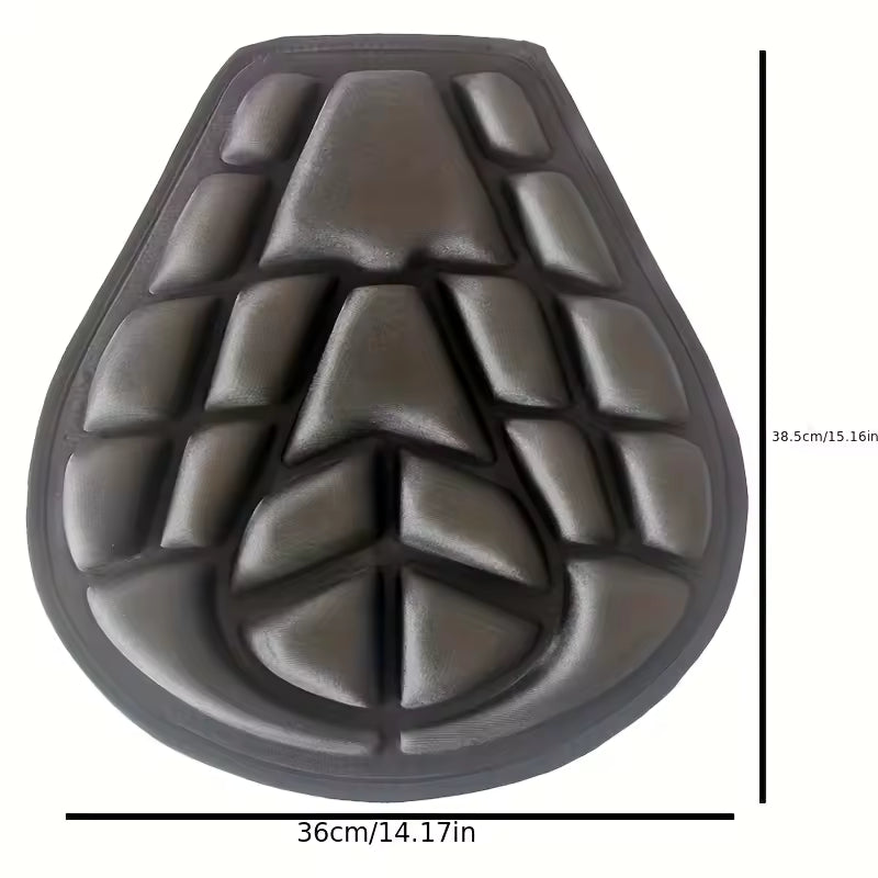 Bullhorn 3D Motorcycle Anti-Slip Wear-Resistant Seat Cushion, Universal Seat Cushion for Electric Motorcycles and Motorcycles, S