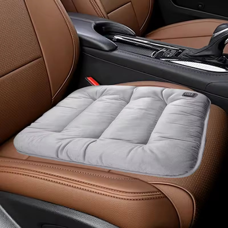 Heated Car Seat Cushion Graphene Heat Massage Chair Pad Plush Outdoor Heated Chair Cushions USB-Powered Massage Heat Seat