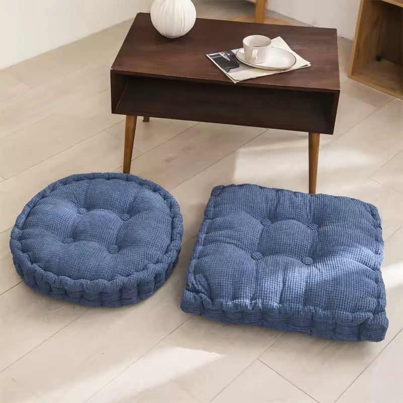 1 PC Degrees of Comfort Meditation Floor Pillow, Cushion，Square Large Pillows Seating for Adults, Tufted Thick Floor Cushion for